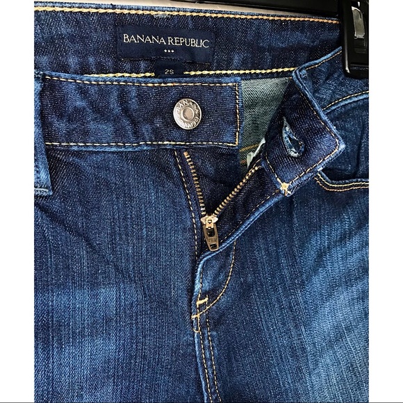 BANANA REPUBLIC🍌Dark Denim Bootcut Jeans ~Size 2S - Picture 5 of 7